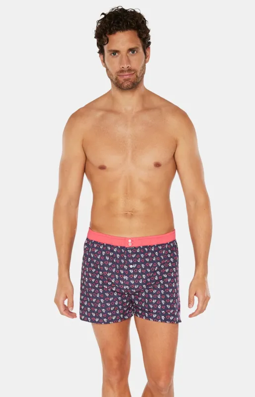 Caleçon avec suspensoir Homme Le Club n°965 Marine 2