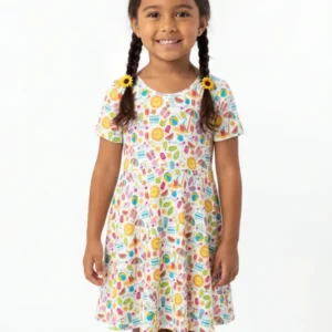 Sunshine Splash Party Bamboo Twirl Dress