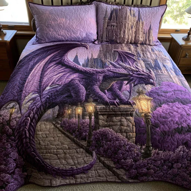 Dragon Journey Bamboo Quilt Bedding Set