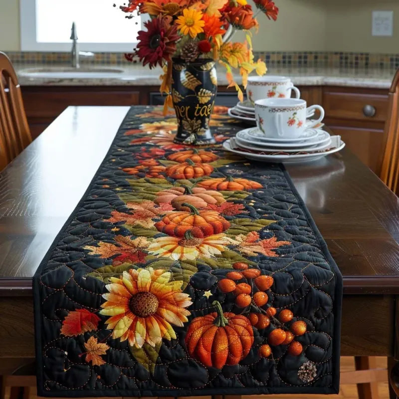 Fall Autumn Glow Quilt Table Runner