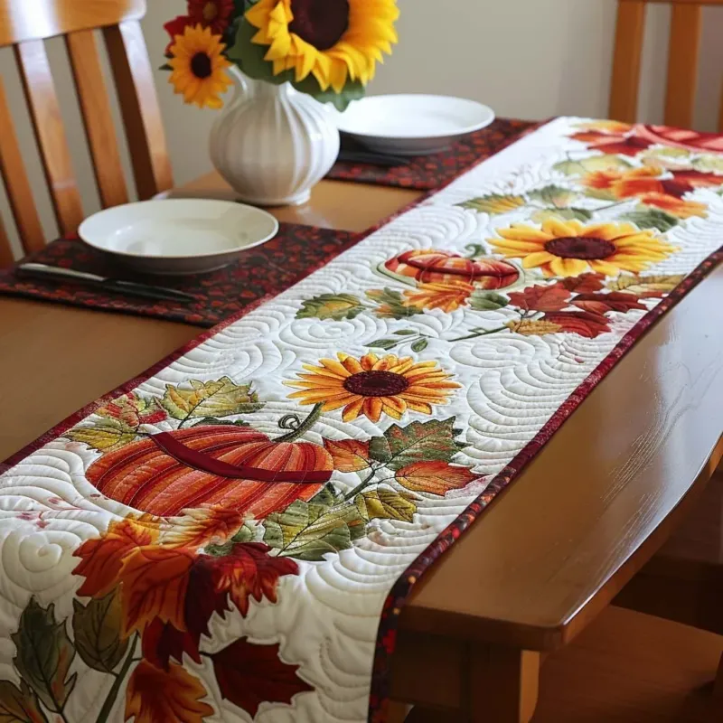 Fall Nature Escape Quilt Table Runner