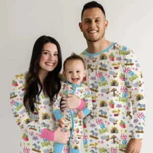 Bible Story Easter Family Matching Bamboo Men's Pajama Set