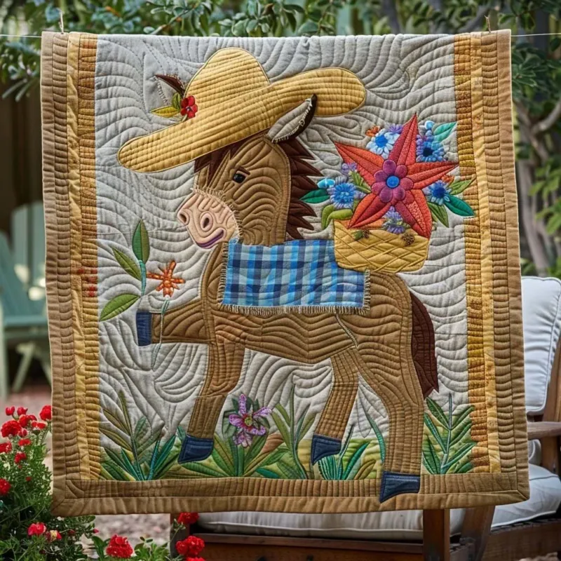 Farm Happy Moments Bamboo Quilt Blanket