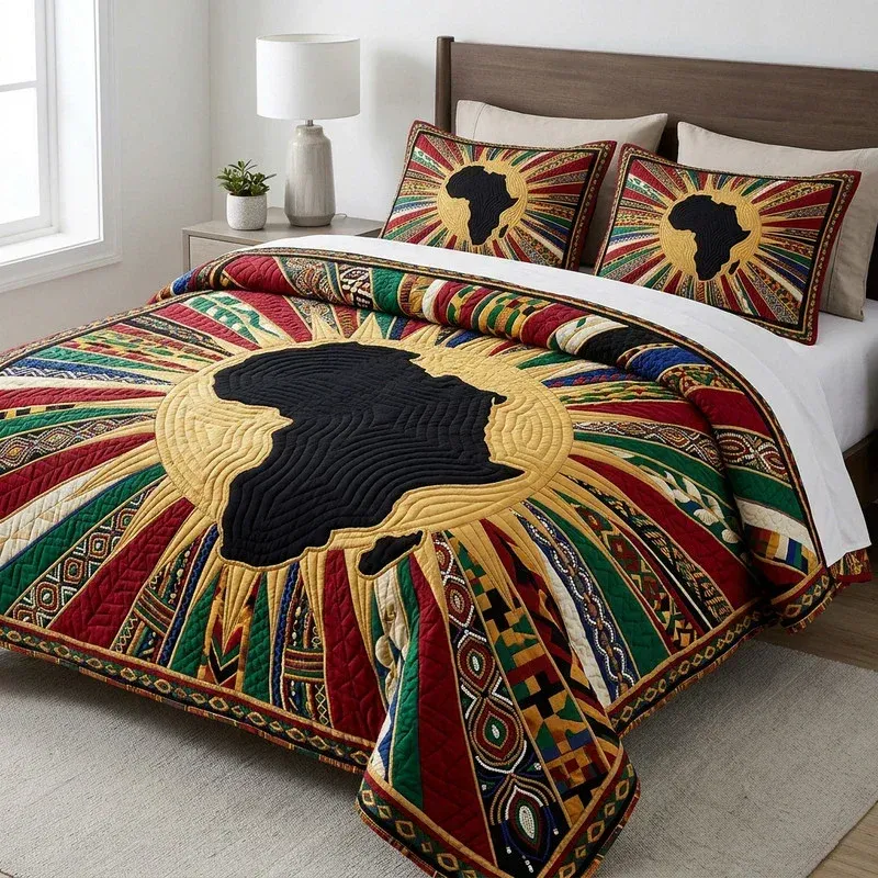 Flaring Heritage Bamboo Quilt Bedding Set