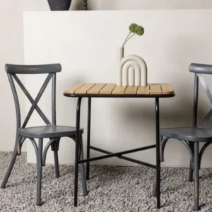Garten Cafegruppe Living – 3-teiliges Gartenmöbel-Set mit Stühlen aus Aluminium