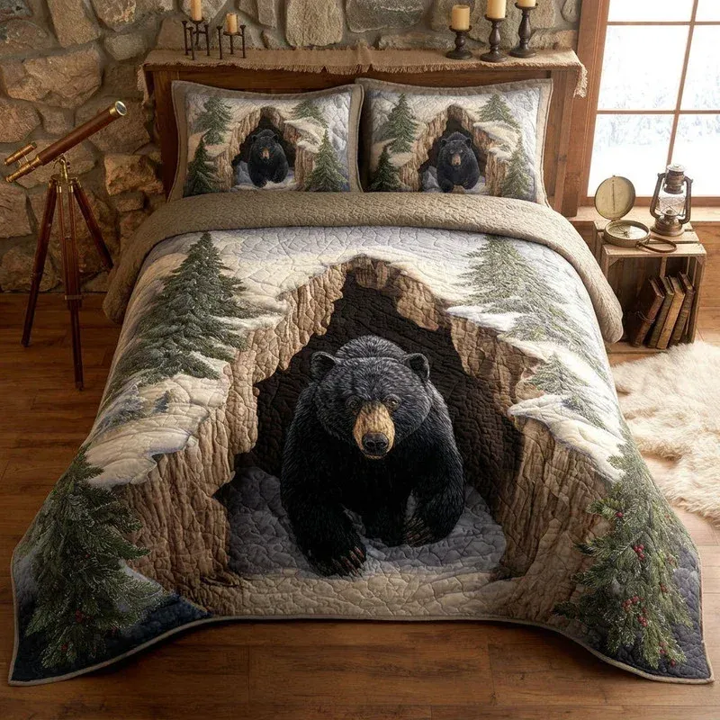 Grizzly Den Bamboo Quilt Bedding Set