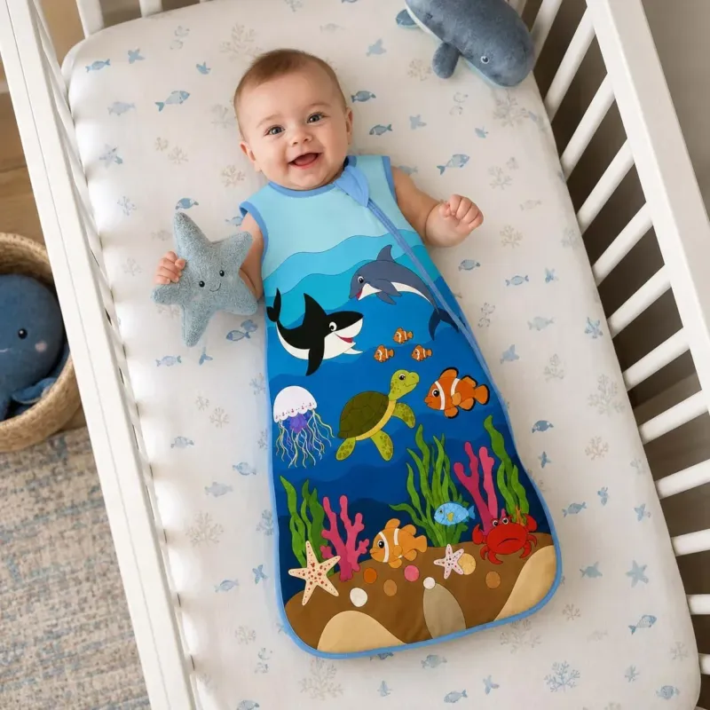 Happy Ocean Friends Bamboo Sleep Bag
