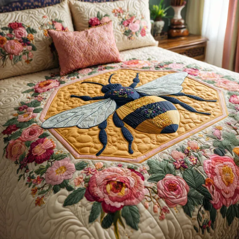 Honey Fields Bamboo Quilt Bedding Set