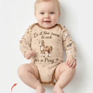 Custom Name Is It Too Soon to Ask for a Pony Bamboo Bodysuit