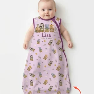 Cute Animal Train Bamboo Sleep Bag