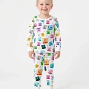 Science Elements Bamboo Two Piece Long Sleeve Pajama Set