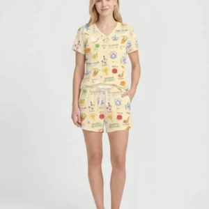 Family Rosh Hashanah Matching Bamboo Women Short Sleeve Short Pajama Set