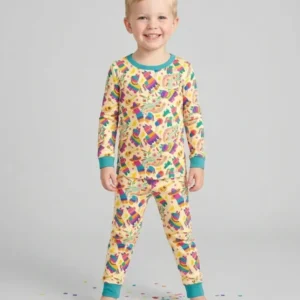 Piñata Candy Party Bamboo Two Piece Long Sleeve Pajama Set