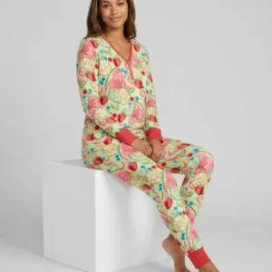 Sweet Summer Fruits Family Matching Bamboo Women Pajama Set