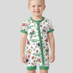 Funny Goose Soccer Tour 2026 Bamboo Shorty Zippy