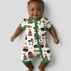 Gnome Happy Juneteenth Bamboo Shorty Zippy