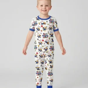 USA We Are Champions Soccer Tour 2026 Bamboo Two Piece Short Sleeve Pajama Set