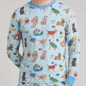 Best Bud Bark Family Matching Bamboo Men's Pajama Set