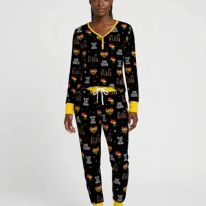 Juneteenth Black and Proud Bamboo Women Pajama Set