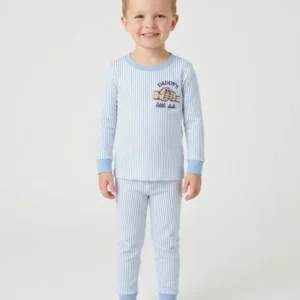 Embroidered Daddy's Little Bamboo Two Piece Long Sleeve Pajama Set