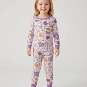 Spooky Halloween Treats Bamboo Two Piece Long Sleeve Pajama Set