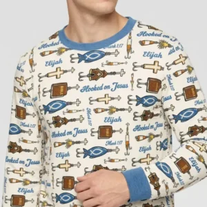 Hooked On Jesus Bamboo Men's Pajama Set