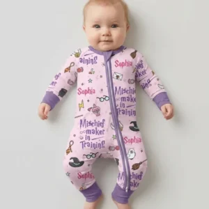 Custom Name Mischief Maker In Training Bamboo Convertible Zippy
