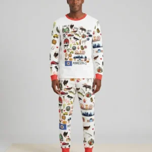 Minnesota Lover Family MatchingBamboo Men's Pajama Set