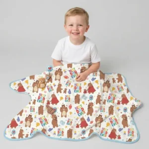 Best Daddy Bear Ever Family Matching Bamboo Blanket