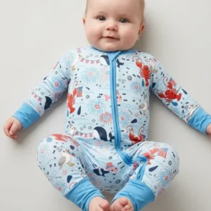 Celebrate 4th of July Family Matching Bamboo Convertible Zippy