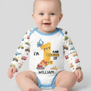 I'm Digging It Birthday - Personalized Name & Age Bamboo Bodysuit