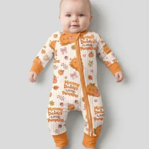 Mommy & Daddy's Little Pumpkins Bamboo Convertible Zippy