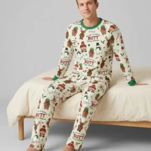 We Wish You Nothing Butt Merry Bamboo Men's Pajama Set