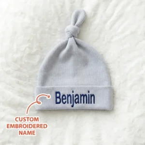 Personalized First Journey Embroidered Ribbed Bamboo Hat