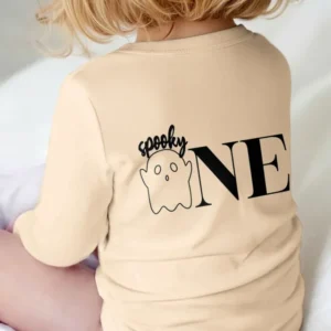 Spooky One Birthday Boo First Birthday Halloween Bamboo Bodysuit