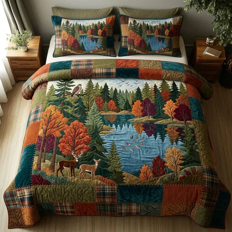 Lakeside Animal Bamboo Quilt Bedding Set