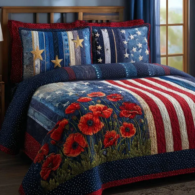 Liberty Night Bamboo Quilt Bedding Set