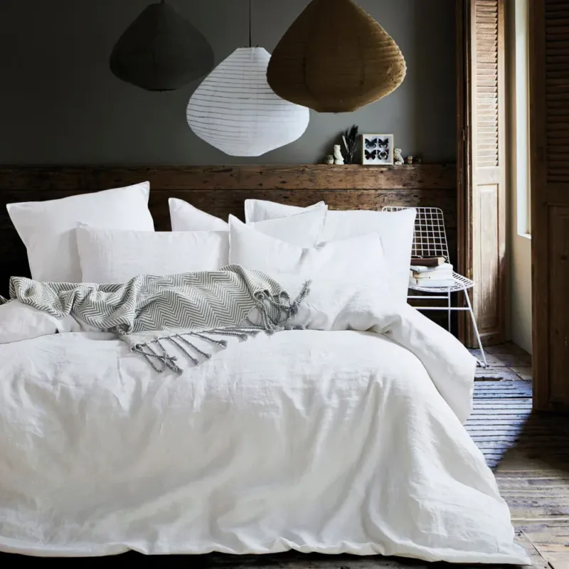 Linen Duvet Cover and Pillow Set