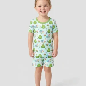 Sana Sana Colita De Rana Bamboo Two Piece Short Sleeve Shorts Pajama Set