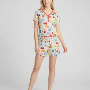 Shana Tovah Bamboo Women Short Sleeve Short Pajama Set