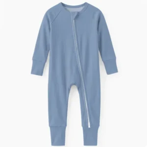 Slate Bamboo Convertible Zippered Romper