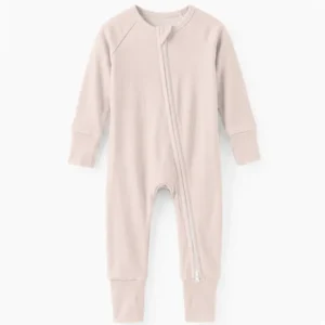 Blush Bamboo Convertible Zippered Romper