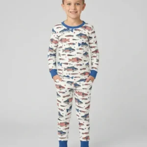 Hooked On Freedom Bamboo Two Piece Long Sleeve Pajama Set