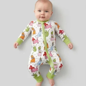 Whimsical Cats Bamboo Convertible Zippy