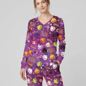 Custom Name You're A Spooky Dumpling Bamboo Women Pajama Set