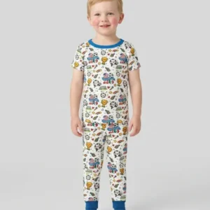 Soccer Fever 2026 Family Matching Bamboo Two Piece Short Sleeve Pajama Set