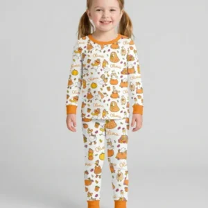 Fall Silly Goose Bamboo Two Piece Long Sleeve Pajama Set