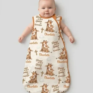 Custom Name Blessed By God Spoiled By Grandma Bamboo Sleep Bag