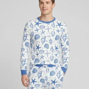 Coastal Charm Family Matching Bamboo Men's Pajama Set