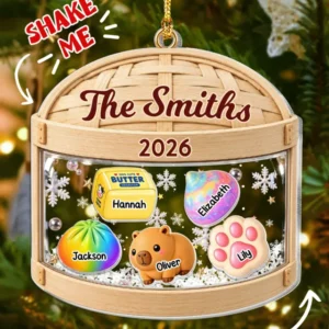 Squishies Family Shaker Ornament